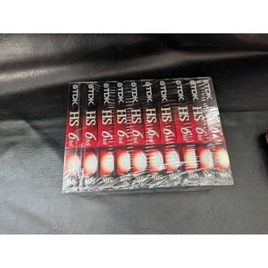 TDK HS Premium Quality VHS T-120 Video Cassette Tapes 10 Pack Factory Sealed NEW
